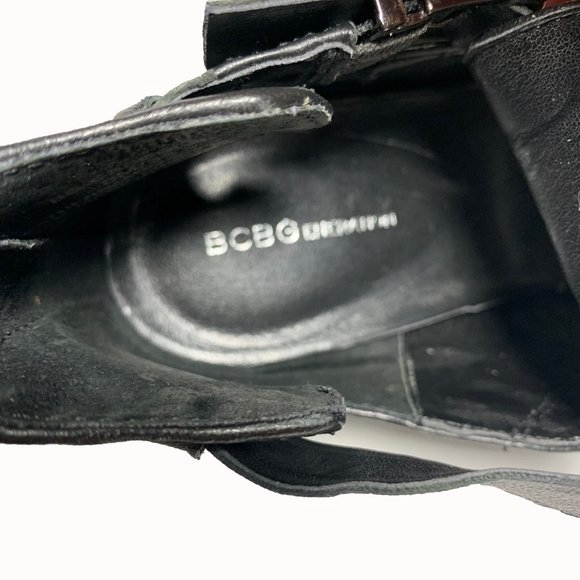 BCBGeneration Black Woven Cage Heels Size 8M - Picture 8 of 10